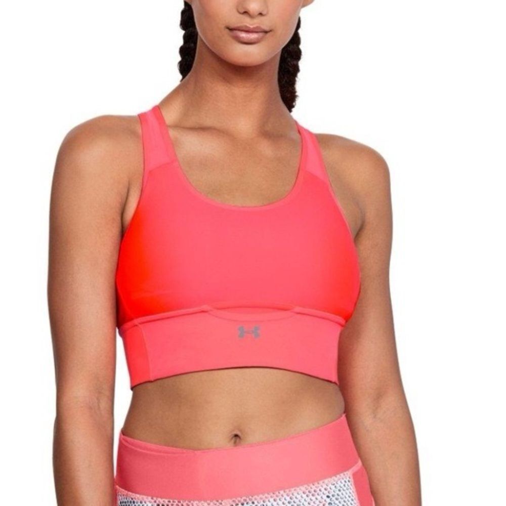 Under Armour Neon Pink Compression Sports Bra Size Small